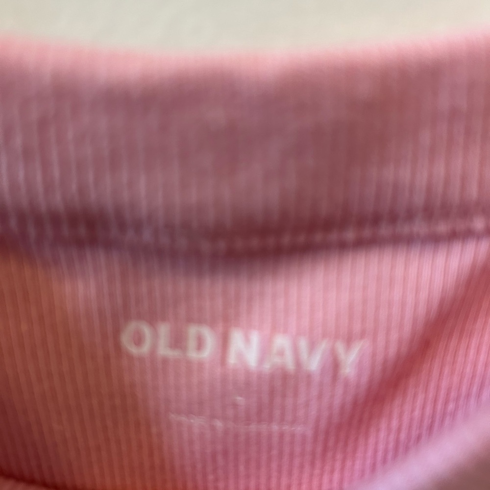 Old Navy Light Pink Ribbed Tank Top - Picture 2 of 2